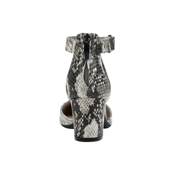 EASY SPIRIT EVOLVE Womens Gray Snake Print Crystal Leather Pumps Shoes 6.5 - Picture 3 of 4